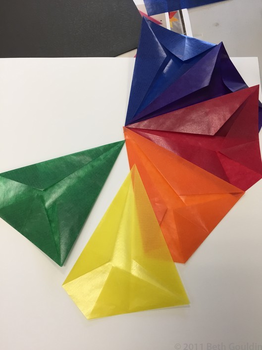 Unique folding pattern from a student